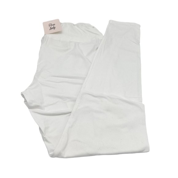Pixie Lady Leggings Women's One Size Plus White NWT - Picture 1 of 7